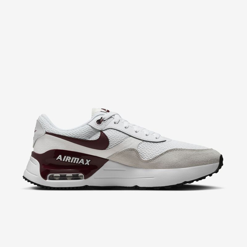 Nike Air Max SYSTM, Blanco/Blanco cumbre/Negro/Rojo team oscuro, hi-res