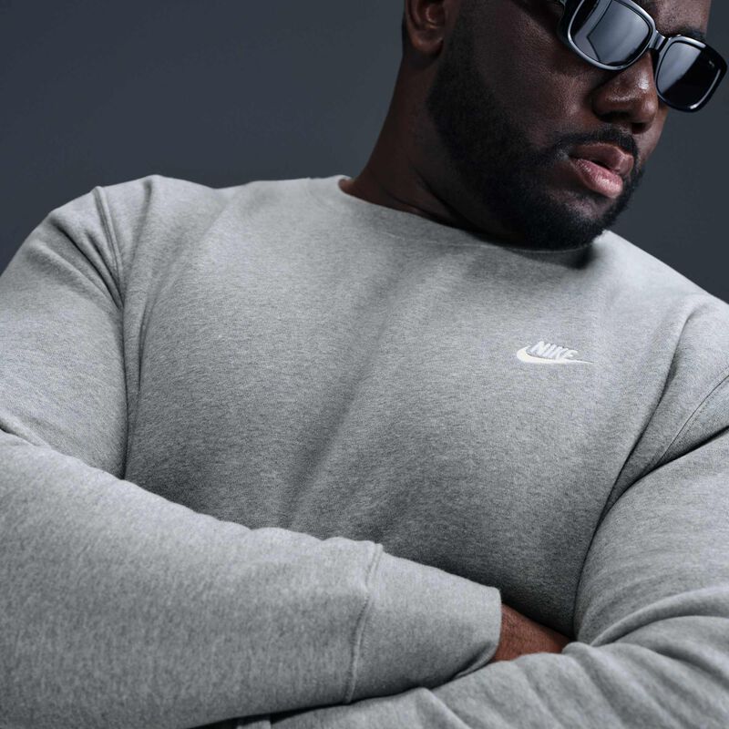 Nike Club, Gris Oscuro Jaspeado/Blanco, hi-res