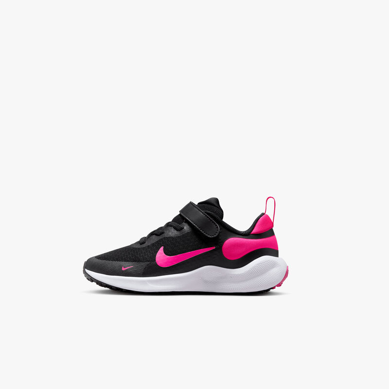 Nike Revolution 7, Negro/Blanco/Hiperrosa, hi-res