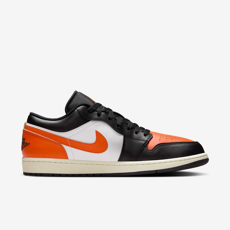 Air Jordan 1 Low, Negro/Blanco/Vela/Estrella de mar, hi-res