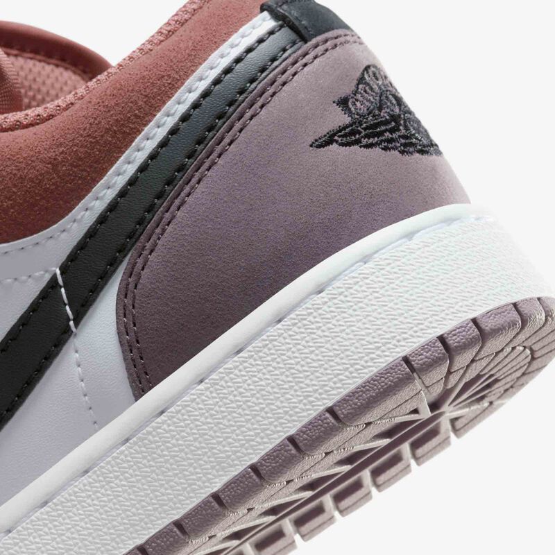 Air Jordan 1 Low SE, Blanco/Naranja Sky J/Malva Sky J/Negro, hi-res