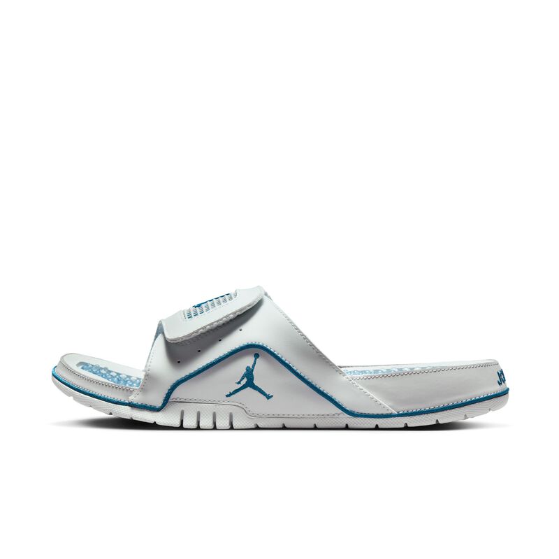 Jordan Hydro 4 Retro, Blanco roto/Azul industrial/Gris neutro, hi-res