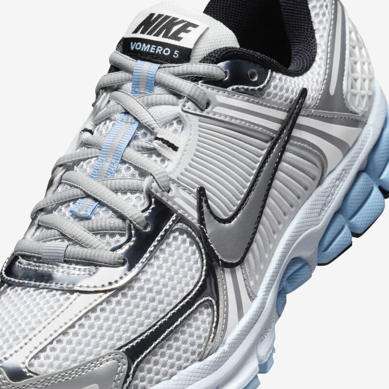 Nike Zoom Vomero 5, Blanco/Platino Puro/Tinte Azul/Plata Metalizado, hi-res