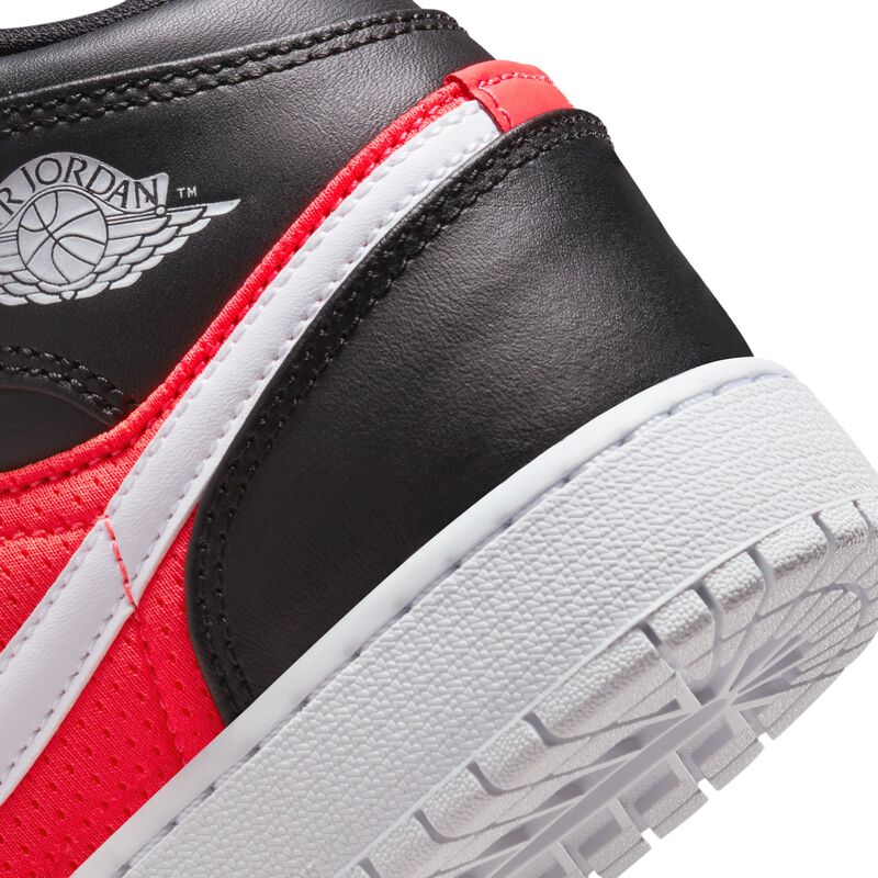 Air Jordan 1 Mid SE, Negro/Infrared 23/Blanco, hi-res
