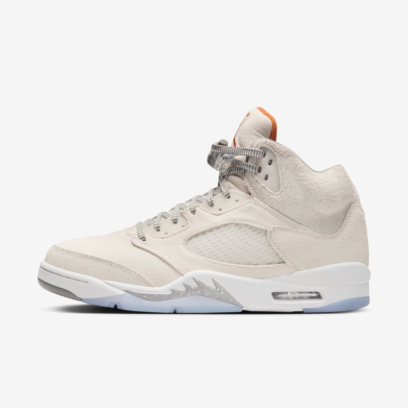 Air Jordan 5 Retro SE Craft, Marrón Orewood claro/Estaño Plano/Vela/Naranja de seguridad, hi-res