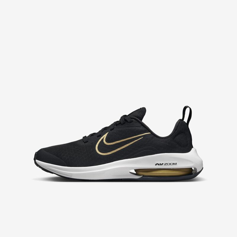 Nike Air Zoom Arcadia 2, Negro/Oro Metálico-Gris Lobo-Blanco, hi-res