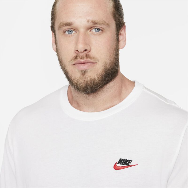 Nike Sportswear Club, Blanco/Negro/Rojo Universidad, hi-res