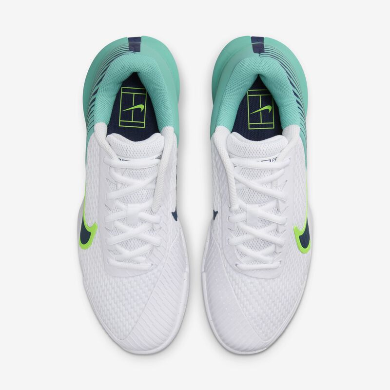 NikeCourt Air Zoom Vapor Pro 2, Blanco/Verde intenso/Verde azulado lavado/Azul marino medianoche, hi-res