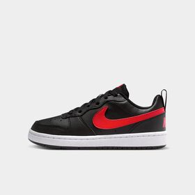 Nike Court Borough Low Recraft, Negro/Blanco/Rojo universitario, hi-res