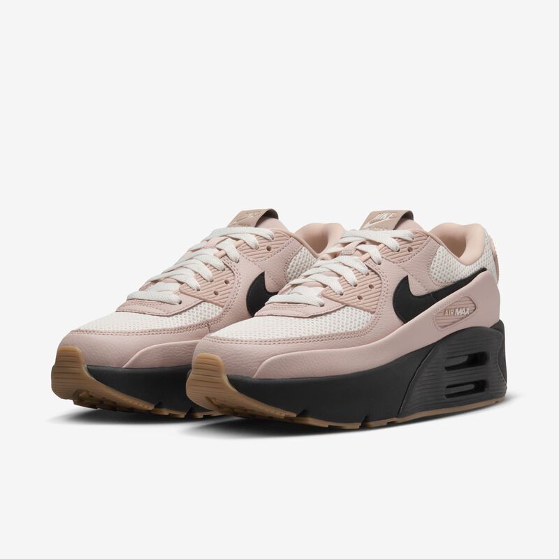 Nike Air Max 90 LV8, Rosa Oxford/Guayaba Hielo/Marrón Medio Goma/Negro, hi-res