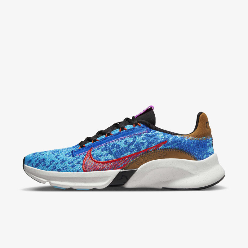 Nike SuperRep Go 3 Next Nature Flyknit, Juego Azul real/Báltico/Negro/Rojo picante, hi-res