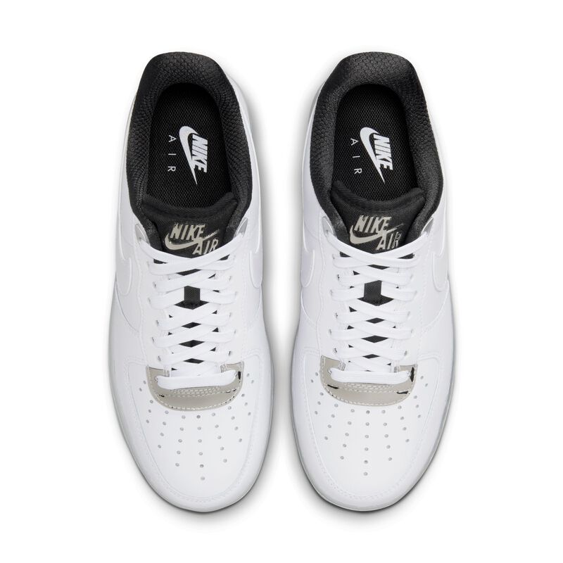 Nike Air Force 1 '07 SE, Blanco/Plata metalizado/Negro/Blanco, hi-res