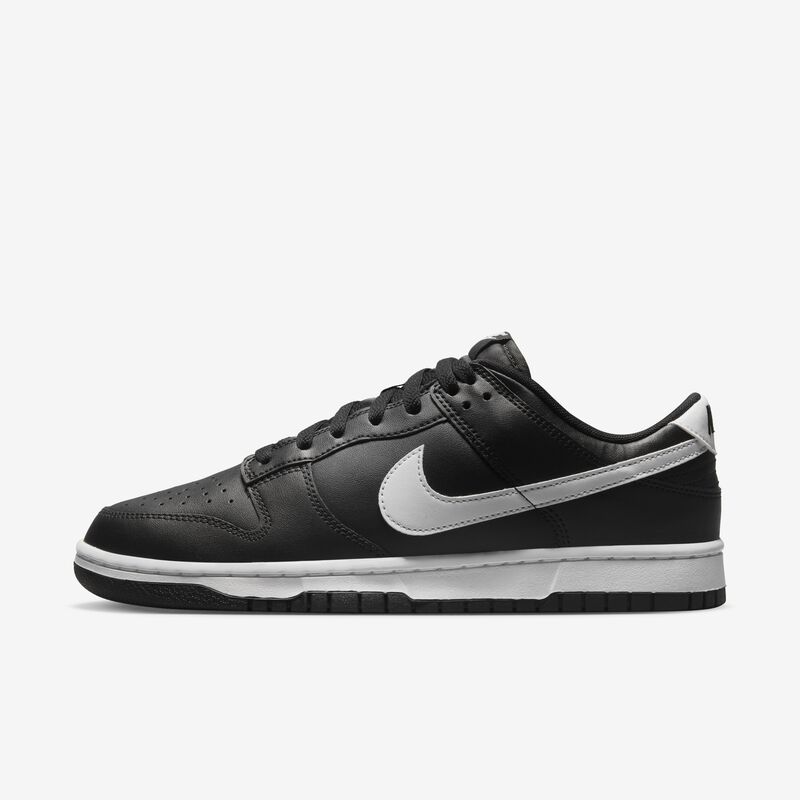 Nike Dunk Low Retro, Negro/Negro/Blanco/Blanco, hi-res