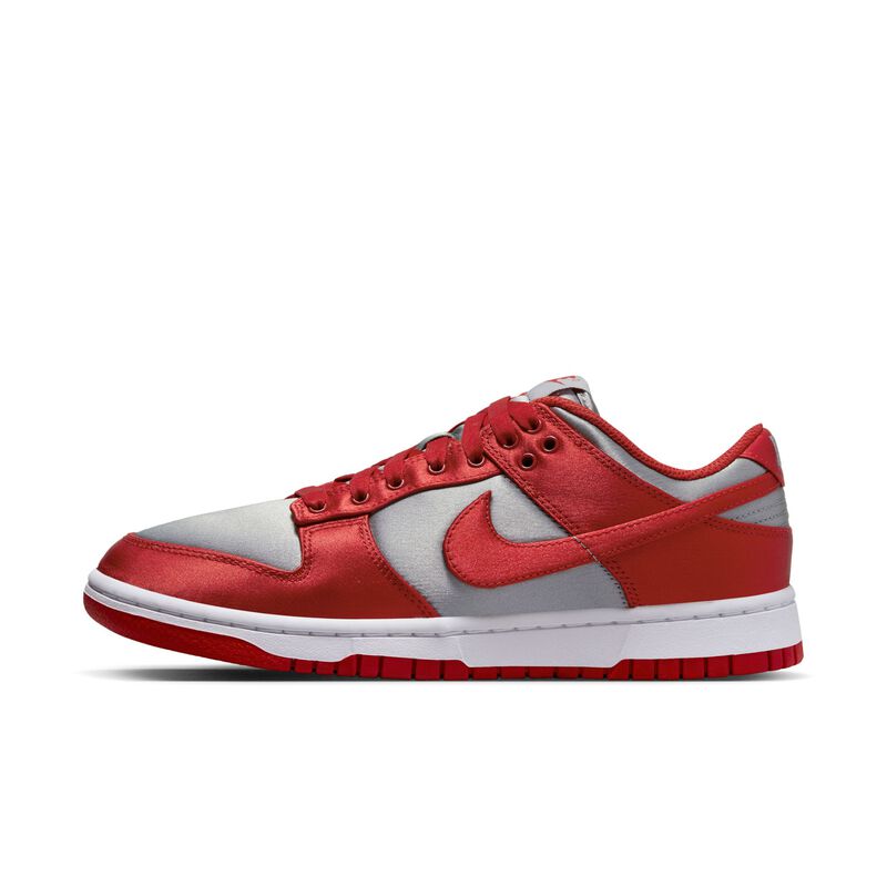 Nike Dunk Low, Gris medio/Blanco/Rojo universitario, hi-res