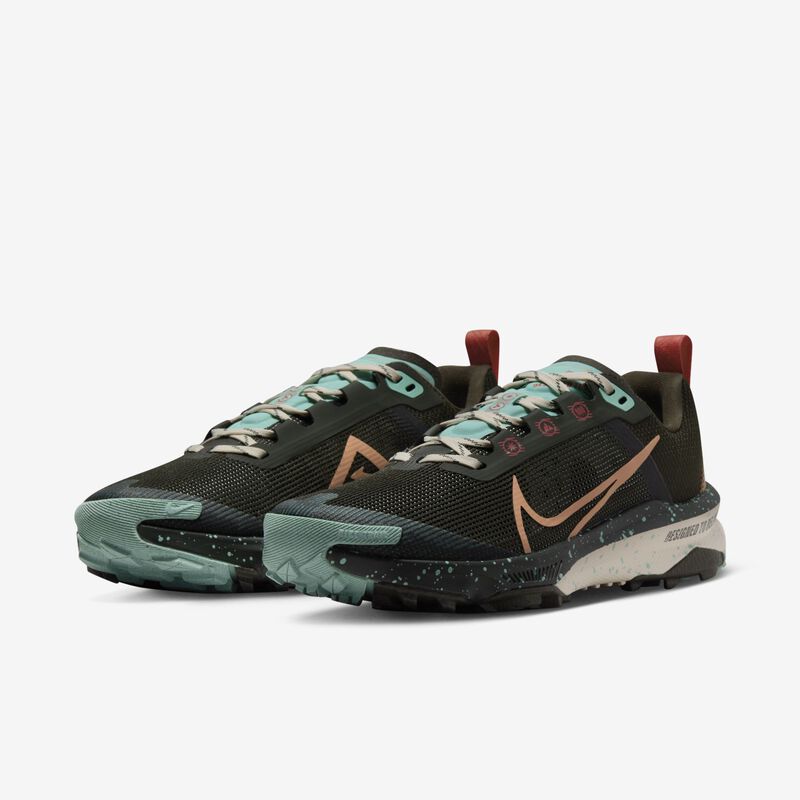 Nike React Terra Kiger 9, Sequoia/Subida Esmeralda/Hielo de Guayaba/Ámbar marrón, hi-res