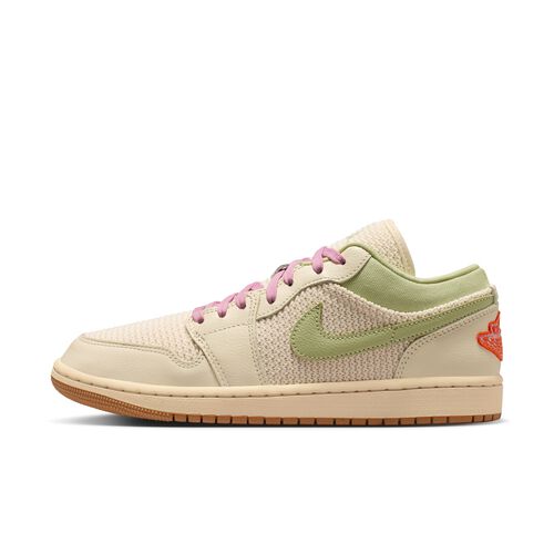 Air Jordan&nbsp;1 Low SE, Vela/Aura oliva/Blanco perla/Carm&iacute;n helado, hi-res