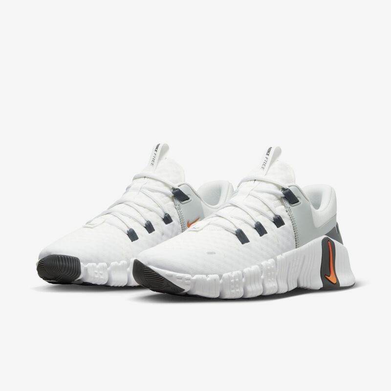 Nike Free Metcon 5, Blanco Cumbre/ Mandarina Brillante, hi-res