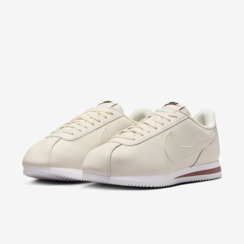 Nike Cortez Leather, Fantasma/Luz Hueso-Blanco-Rojo Sepia, hi-res