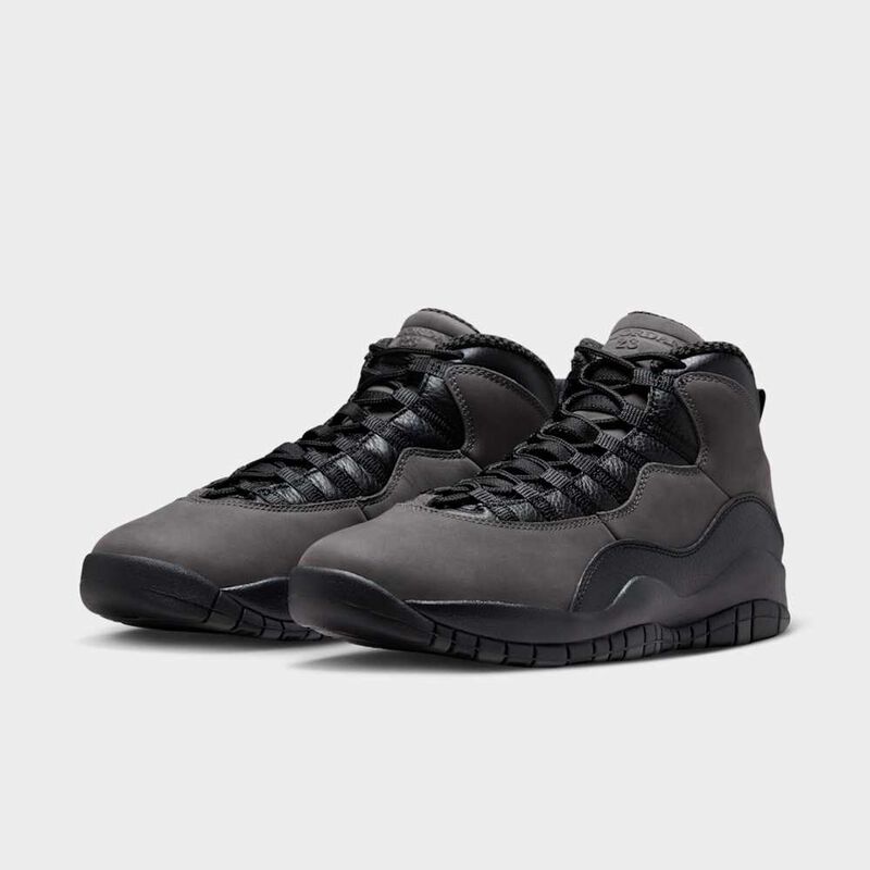 Air Jordan 10 Retro "Charred Grey and Black", Gris carbonizado/Negro/Rojo Verdadero, hi-res