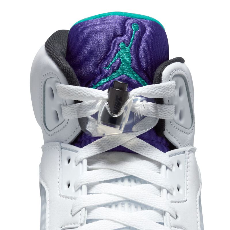 Air Jordan 5 Retro Grape, Blanco/Nueva Esmeralda-Uva Hielo-Negro, hi-res