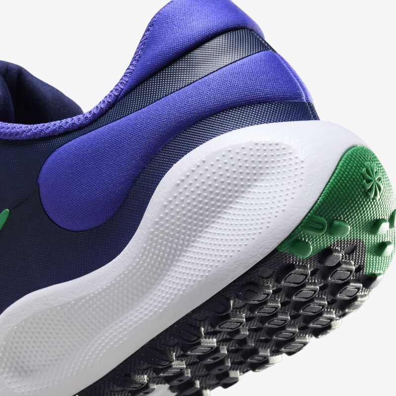 Nike Revolution 7, Blanco/Verde estadio-Violeta persa, hi-res