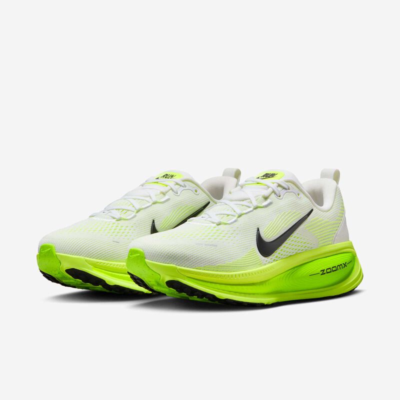 Nike Vomero 18, Blanco/Verde Eléctrico/Volt/Negro, hi-res