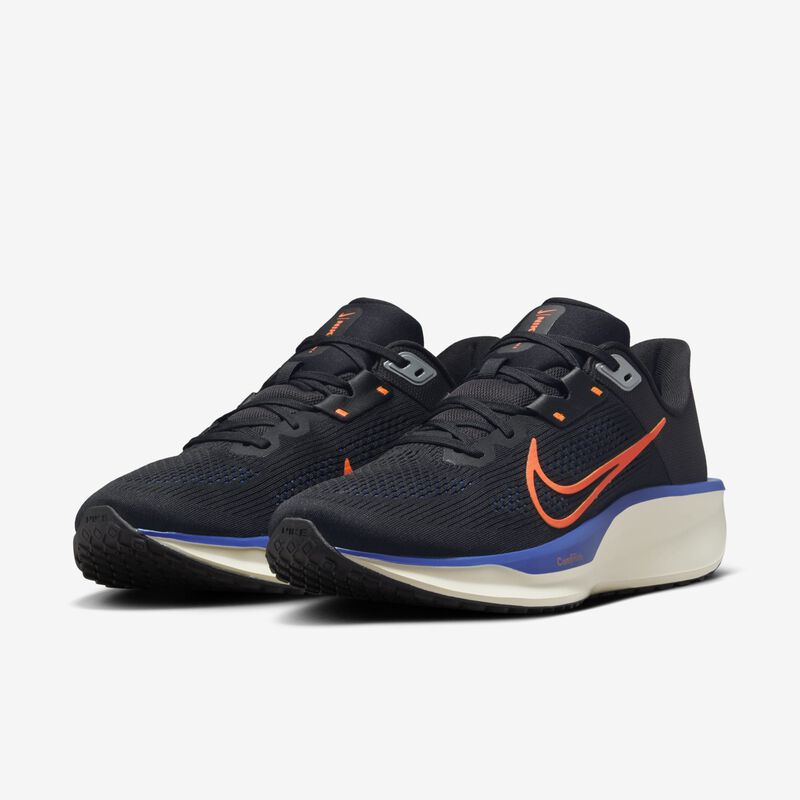 Nike Quest 6, Negro/Azul Astronomía/Marfil Pálido/Hipercarmesí, hi-res