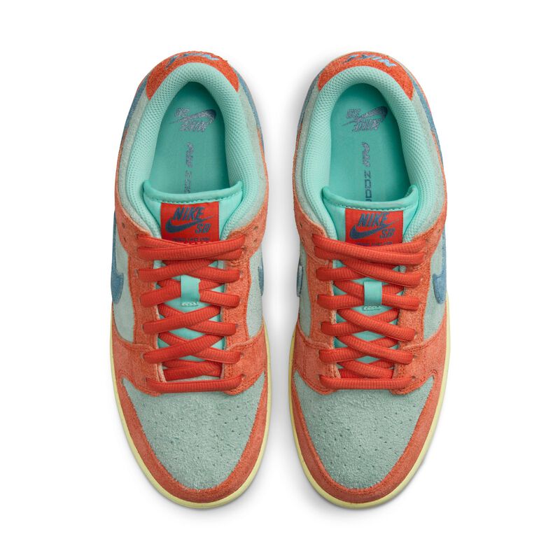 Nike SB Dunk Low Pro Premium, Naranja/Ruido Aqua-Esmeralda Subida-Naranja, hi-res