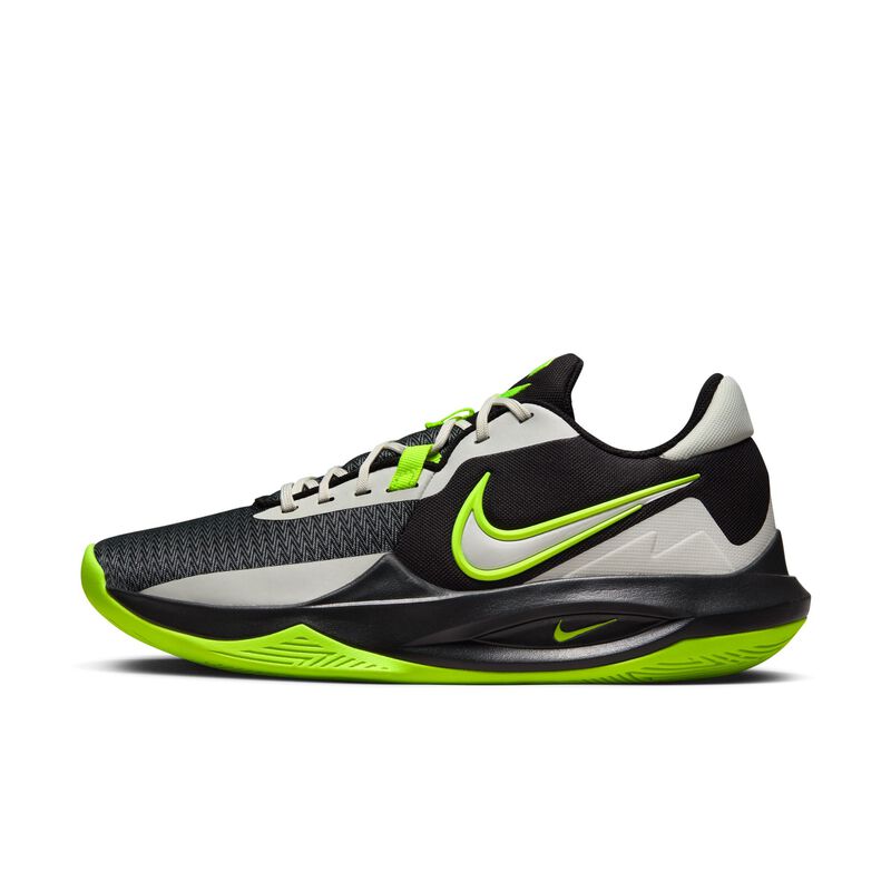 Nike Precision 6, Negro/Vela/Volt, hi-res