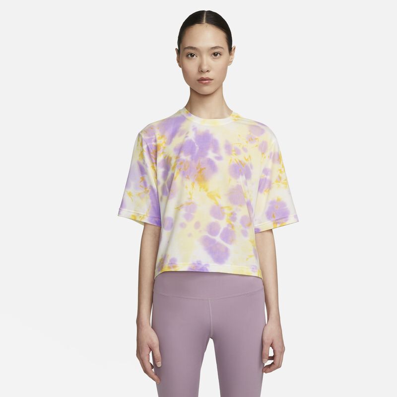 Nike Yoga Dri-FIT Luxe, Chifón limón/Fucsia enérgico, hi-res