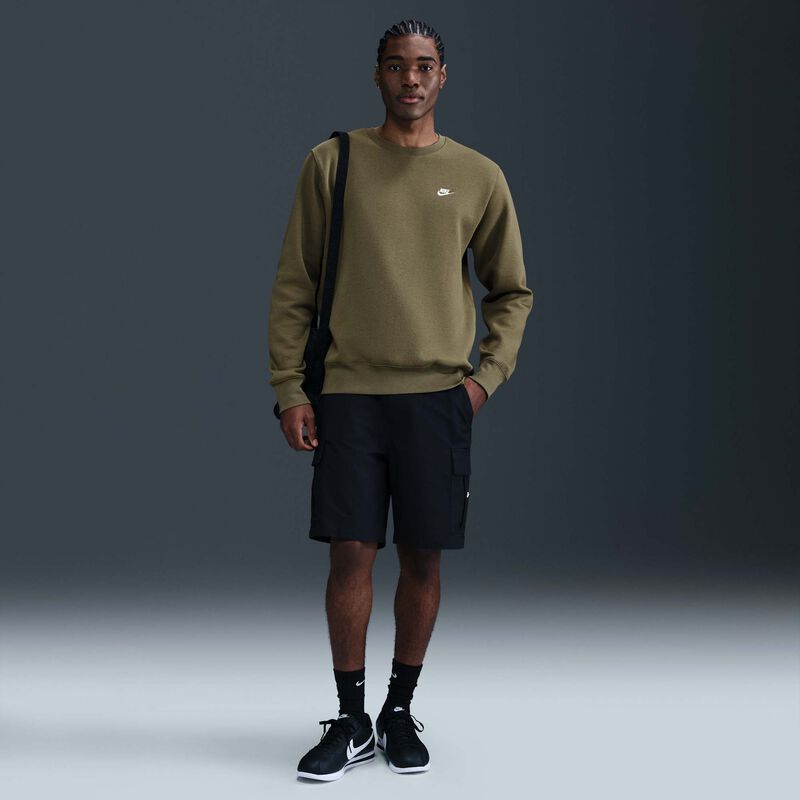 Nike Club, Oliva Medio/Blanco, hi-res