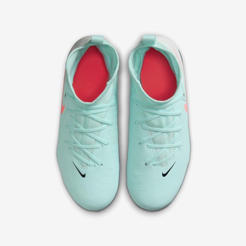 Nike Jr. Phantom Luna 2 Academy, Menta/Sombrío Apagado/Rojo Atómico, hi-res