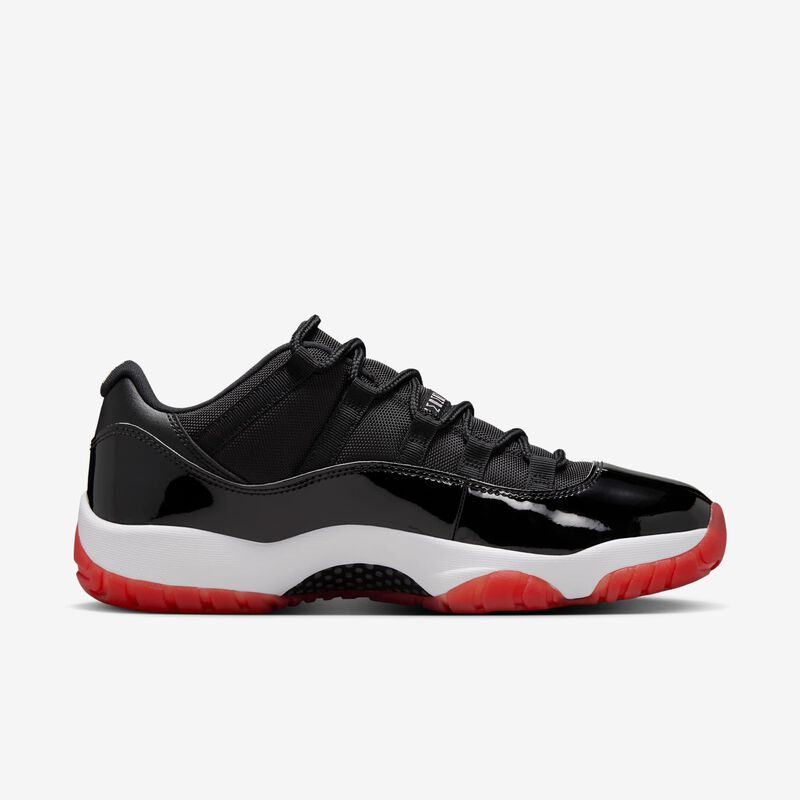 Air Jordan 11 Retro Low, Negro/Blanco/Rojo Universitario, hi-res
