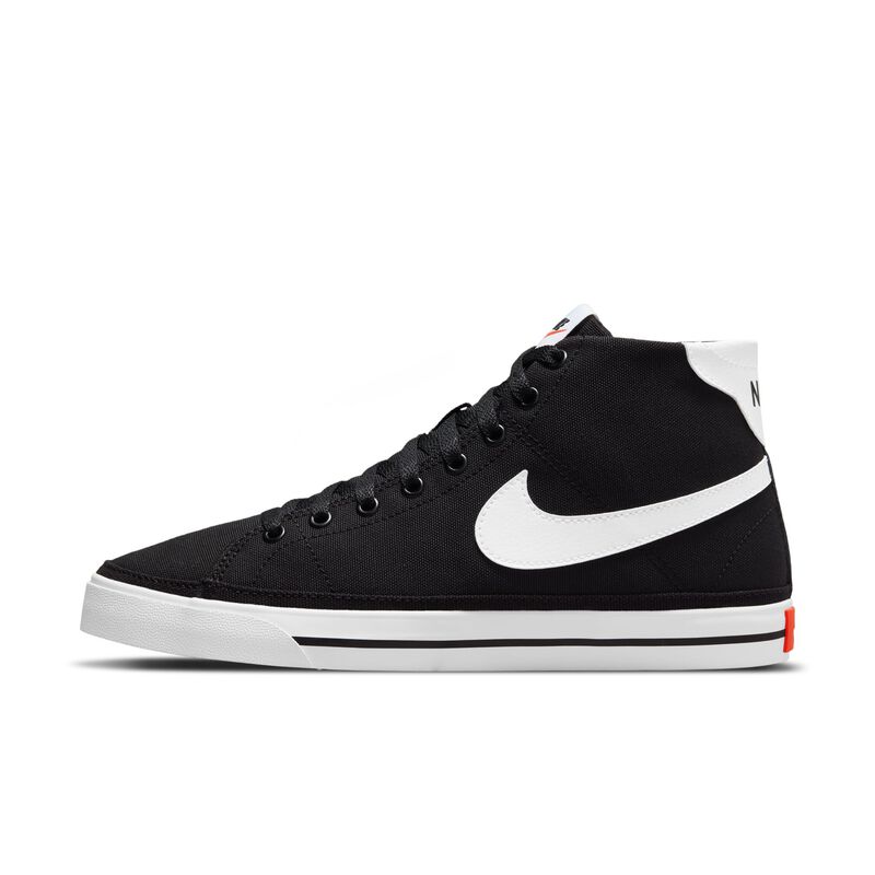 Nike Court Legacy Canvas Mid, Negro/Naranja team/Blanco, hi-res