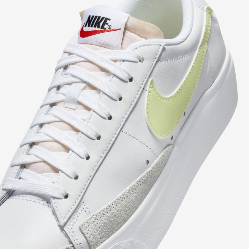Nike Blazer Low Platform, Blanco/Naranja Team/Negro/Lima Vital, hi-res