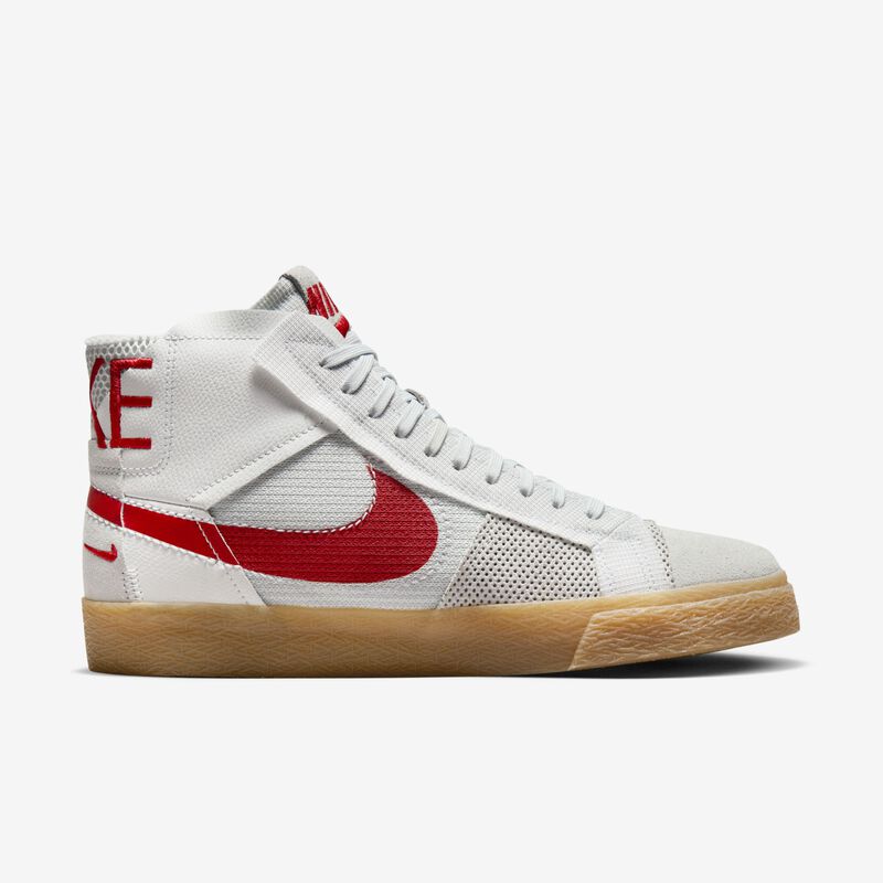 Nike SB Zoom Blazer Mid Premium, Blanco cumbre/Platino puro/Blanco cumbre/Rojo universitario, hi-res