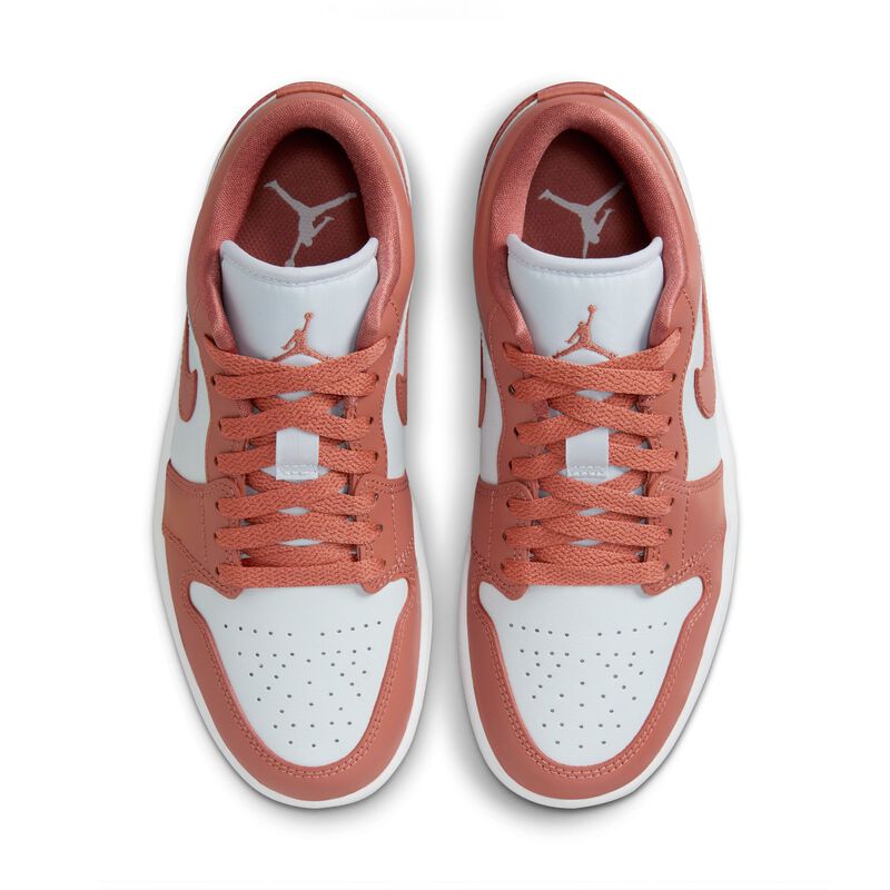 Air Jordan 1 Low, Platino puro/Blanco/Naranja Sky J, hi-res