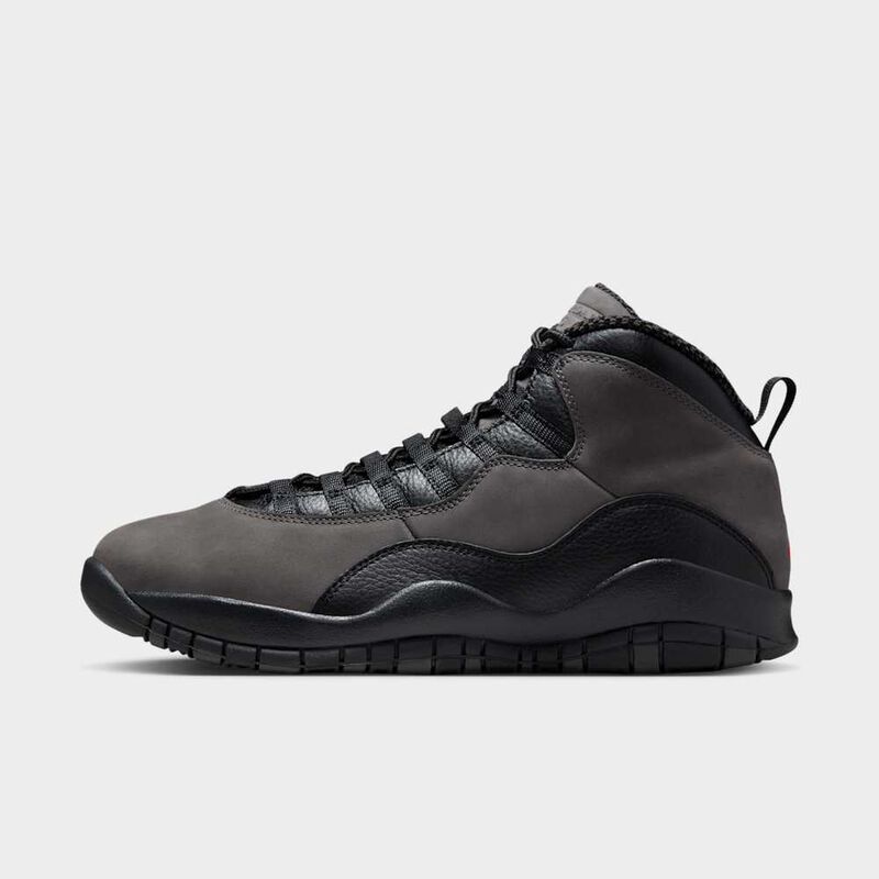 Air Jordan 10 Retro "Charred Grey and Black", Gris carbonizado/Negro/Rojo Verdadero, hi-res