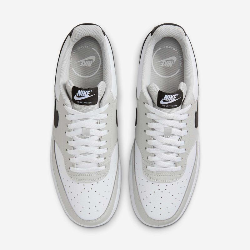 Nike Court Vision Low, Gris Niebla/Blanco/Negro, hi-res