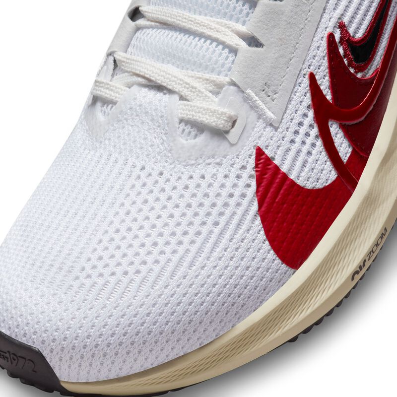 Nike Pegasus 40 Premium, Blanco/Polvo fotón/Rojo universitario/Multicolor, hi-res