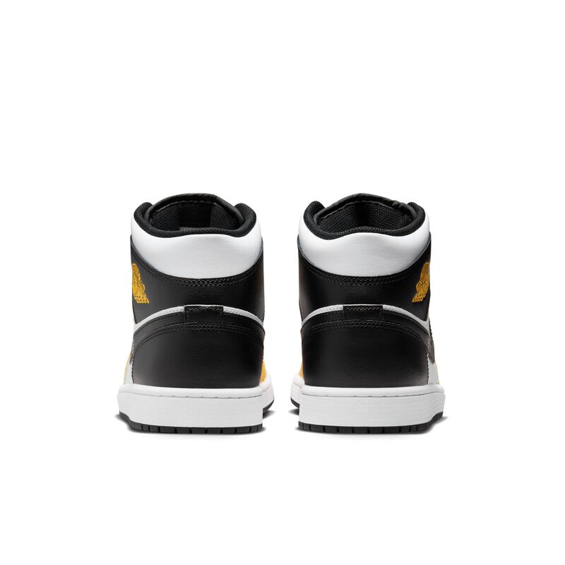Air Jordan 1 Mid, Amarillo Ocre/Negro-Blanco, hi-res