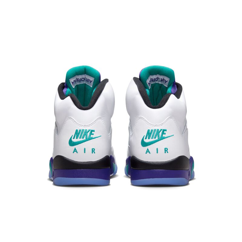 Air Jordan 5 Retro Grape, Blanco/Nueva Esmeralda-Uva Hielo-Negro, hi-res