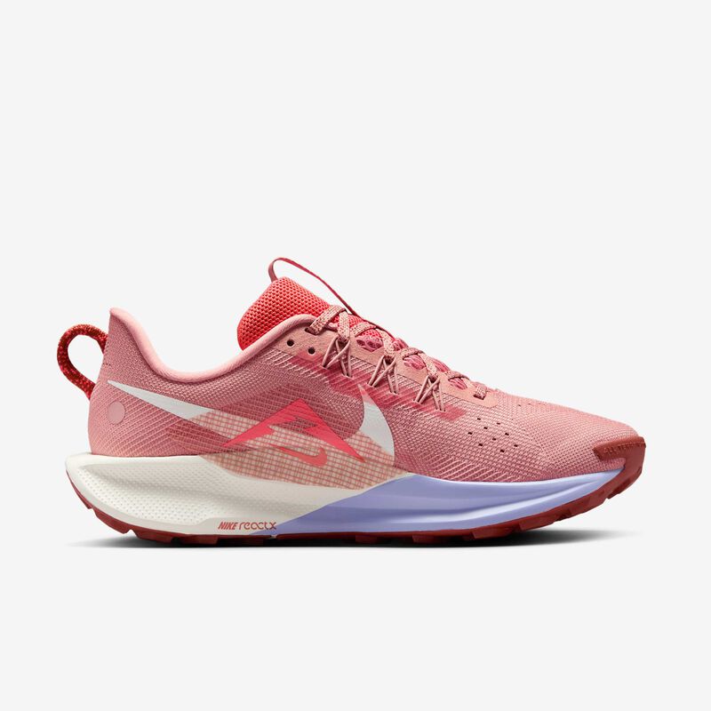 Nike Pegasus Trail 5, Rojo Nebulosa/Vela/Hielo Lila/Piedra De Marte, hi-res