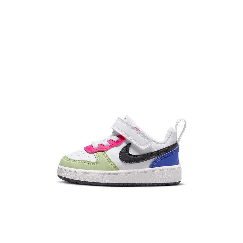 Nike Court Borough Low Recraft, Blanco/Rosa Feroz/Ultramarino Claro/Obsidiana Oscura, hi-res