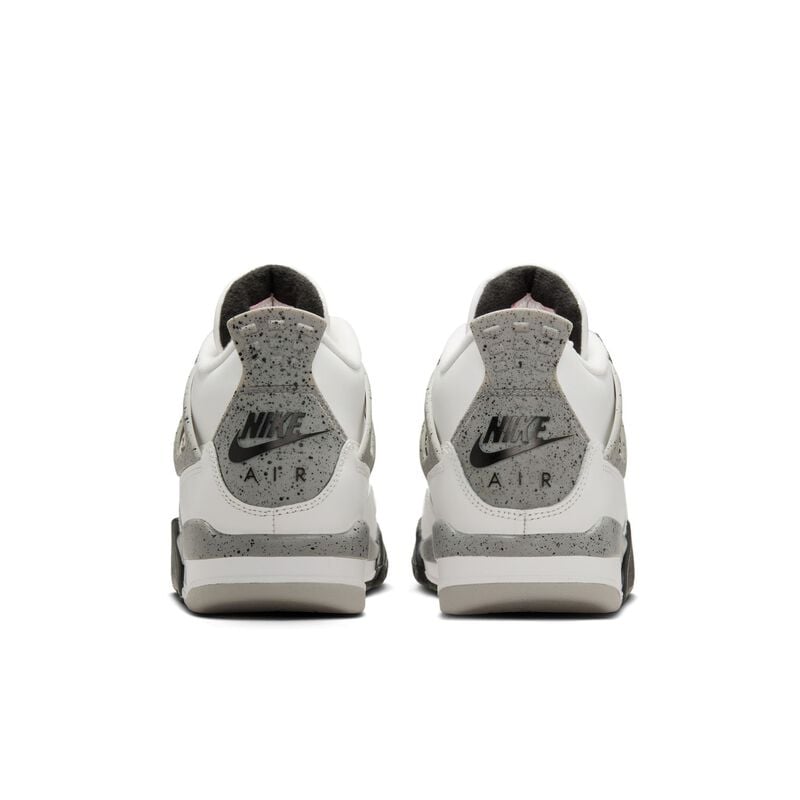 Air Jordan 4 Retro, Blanco Cumbre/Cemento Gris/Negro/Fuego Rojo, hi-res