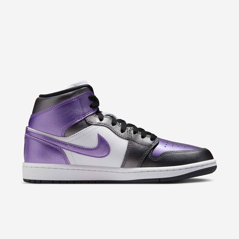 Air Jordan 1 Mid SE, Blanco/Uva Hielo-Negro, hi-res