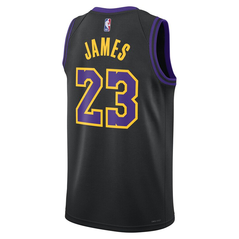 Lebron James Los Angeles Lakers City Edition 2023/24, Negro, hi-res