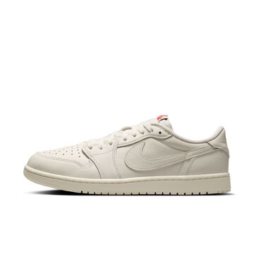 Air Jordan&nbsp;1 Retro Low, Vela/Rojo universitario/Vela, hi-res