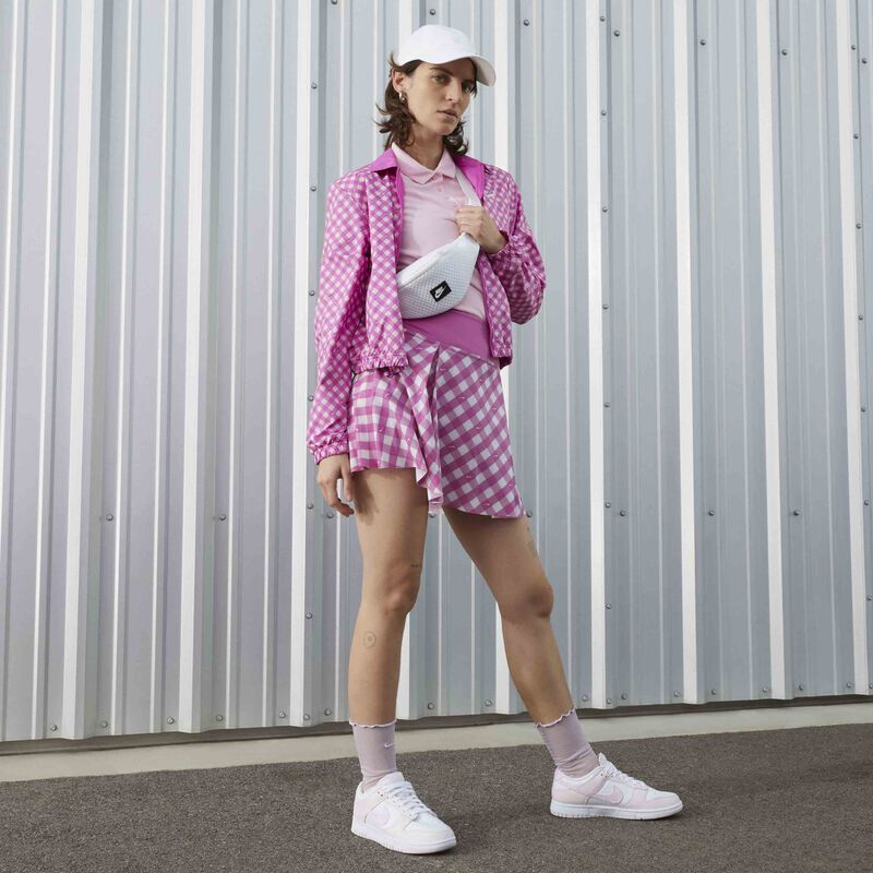 Nike Dunk Low, Blanco/Rosa suave medio/Rosa perla, hi-res