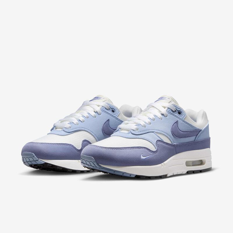 Nike Air Max 1 '87 Textile, Vela/Claro Armory Azul/Negro/Ceniza Pizarra, hi-res